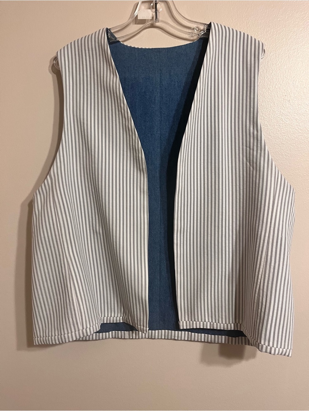 Handmade Reversible Open Vest